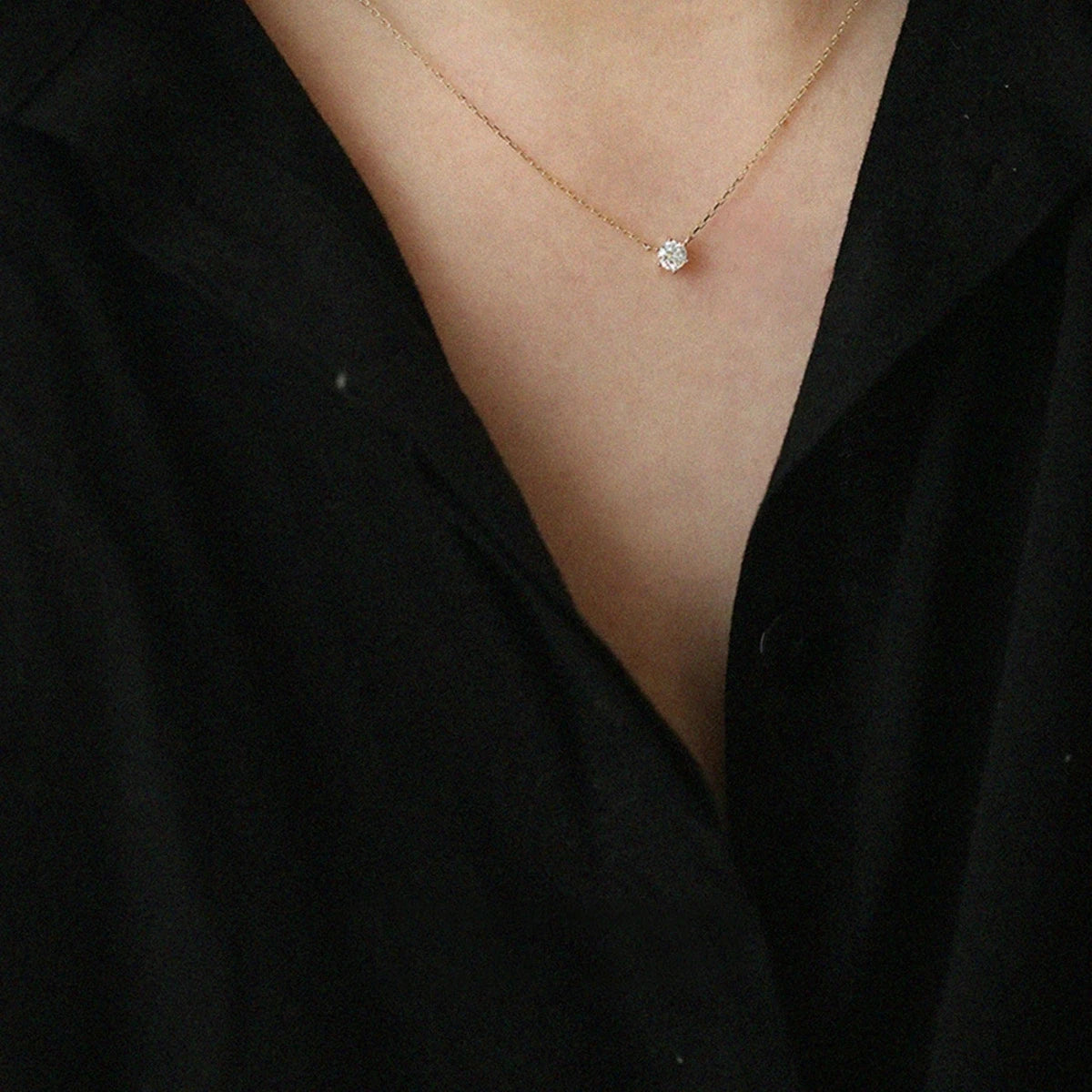 Collier Pendentif en Argent Sterling 925 Plaqué Or